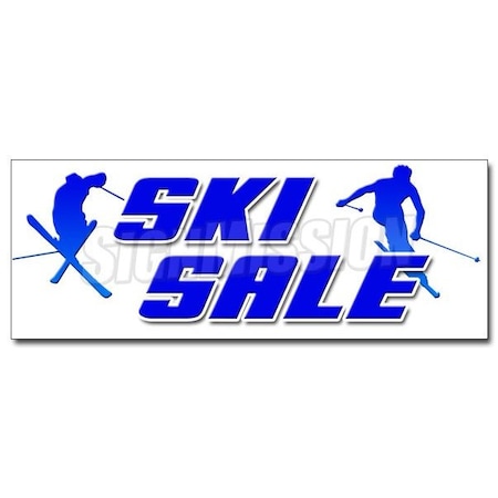 Signmission SKI SALE DECAL sticker snow winter boots clothes poles name brand skier, D-12 Ski Sale D-12 Ski Sale